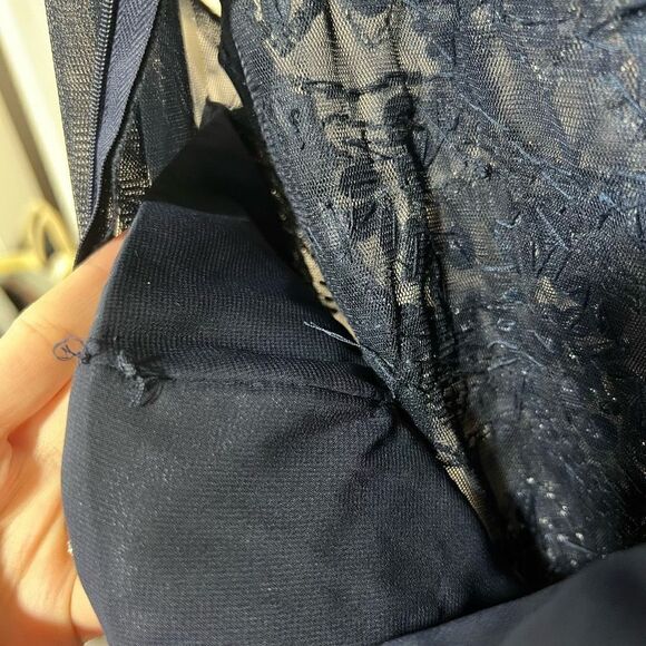 Crystal Dolls Beaded Navy Formal Dress - Picture 11 of 13